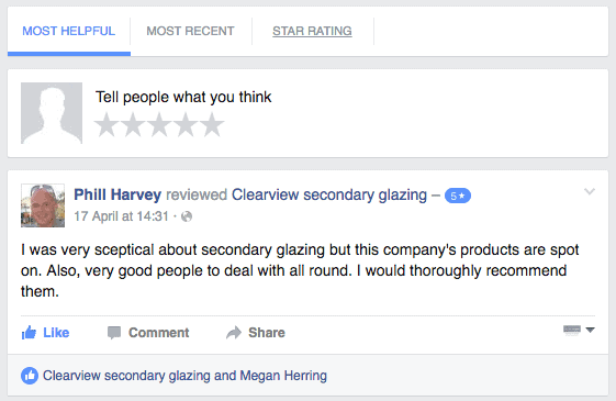Leave a Review on Facebook