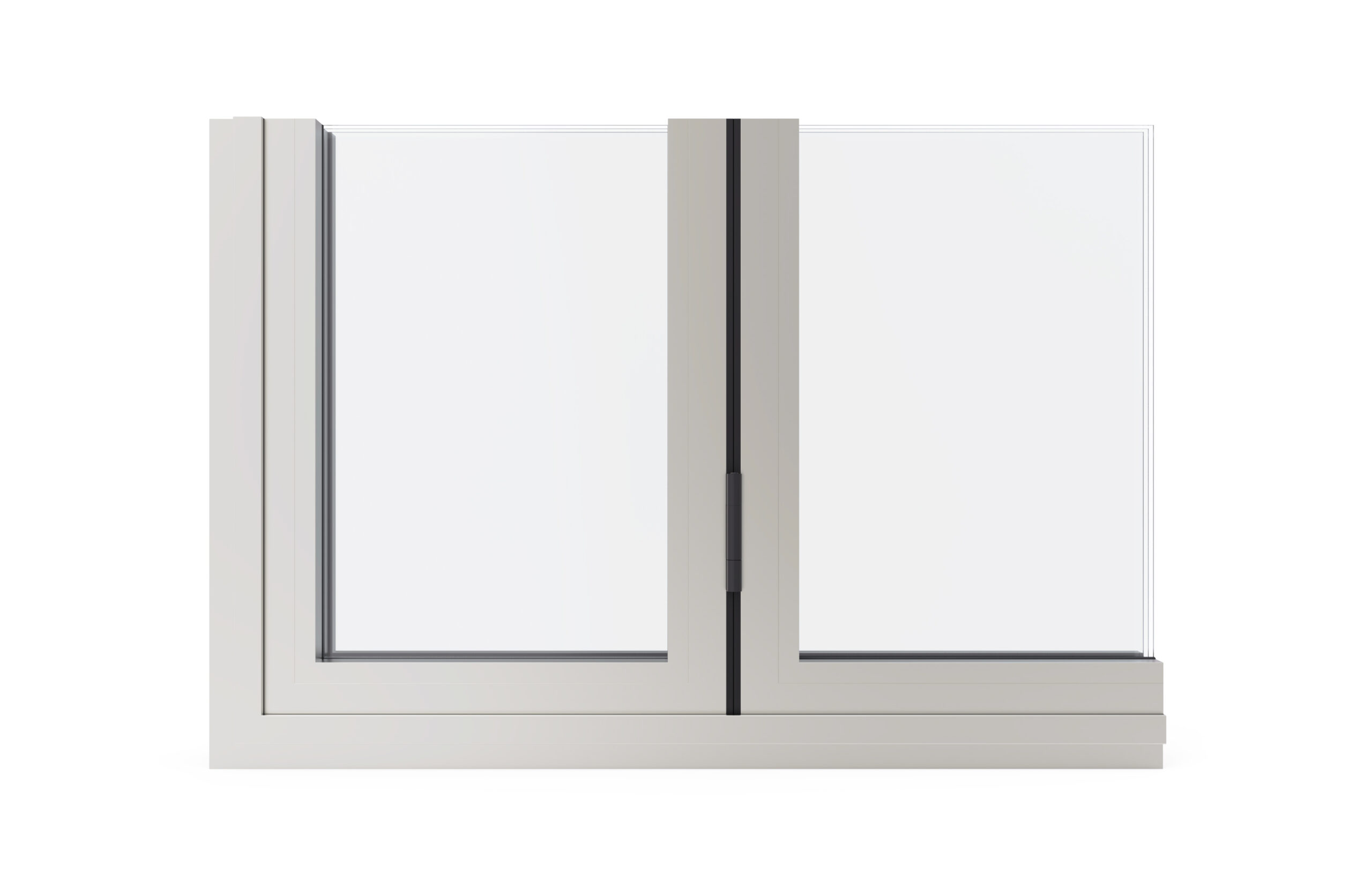 Clearview BiFold aluminium profile side view section